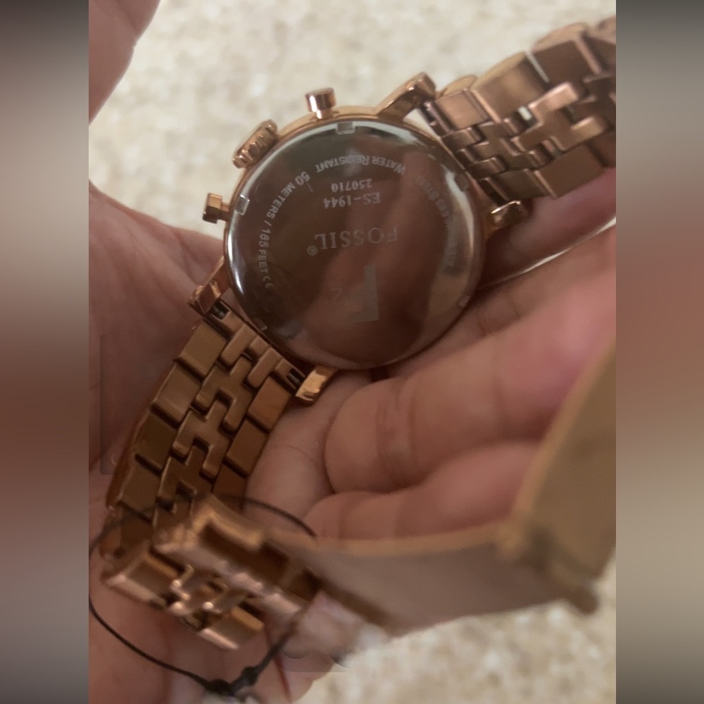 FOSSIL F2 Watch ES-1944 ROSE GOLD WATCH - Picture 5 of 9